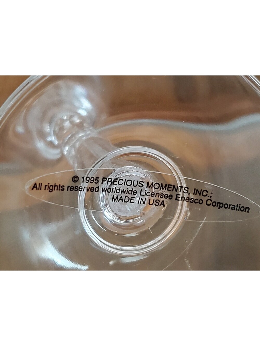 Vintage 1995 Precious Moments Bride Groom Wedding Champagne Flutes Enesco Pair - Picture 4 of 10